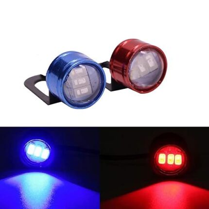 Red & Blue Strobe Light for Bike – High-Intensity Emergency-Style LED (For Off-Road / Display Use Only)