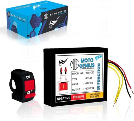 Moto Genius 25-Pattern Motorcycle Flasher – LED Turn Signal Controller