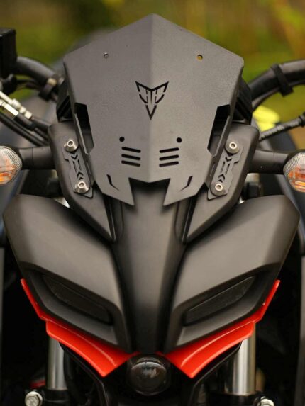 Yamaha MT-15 Steel Visor – Durable Front Bike Guard