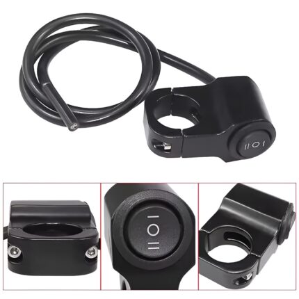 3-Mode Double On & Single Off Handlebar Switch – Motorcycle Control Accessory