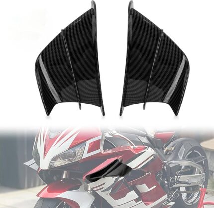 Carbon Fiber Motorcycle Wings – Aerodynamic Side Winglets for Stability & Style
