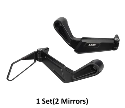2-in-1 Hand Lever Guard & Side Mirror – Universal Motorcycle Handle Accessory