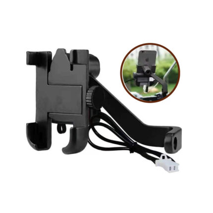 Universal Mobile Holder for Scooty & Bike – Secure 360° Adjustable Mount