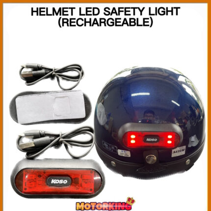 Koso Helmet Light – High-Visibility LED Safety Light for Motorcycles & Bicycles